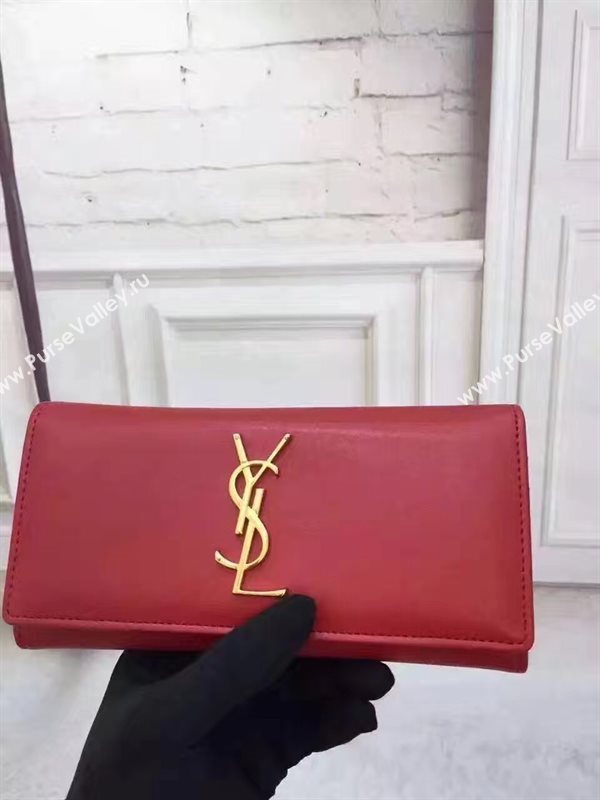 YSL smooth wallet red bag 4848