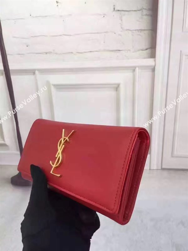 YSL smooth wallet red bag 4848