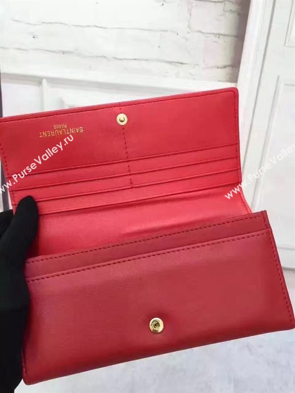 YSL smooth wallet red bag 4848