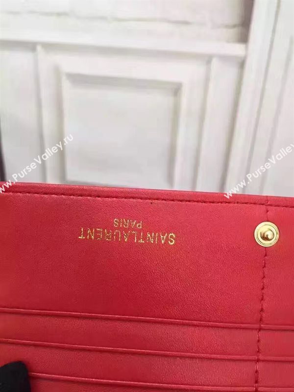 YSL smooth wallet red bag 4848