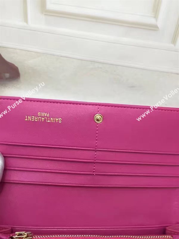 YSL smooth rose wallet red bag 4849