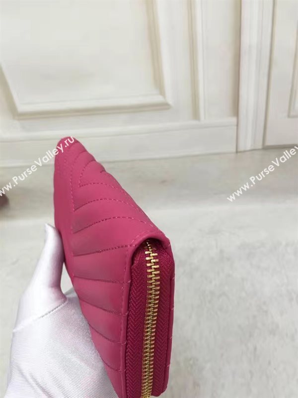 YSL zip rose wallet red bag 4850