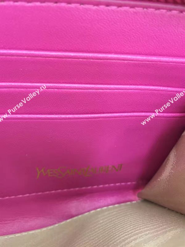 YSL zip rose wallet red bag 4850