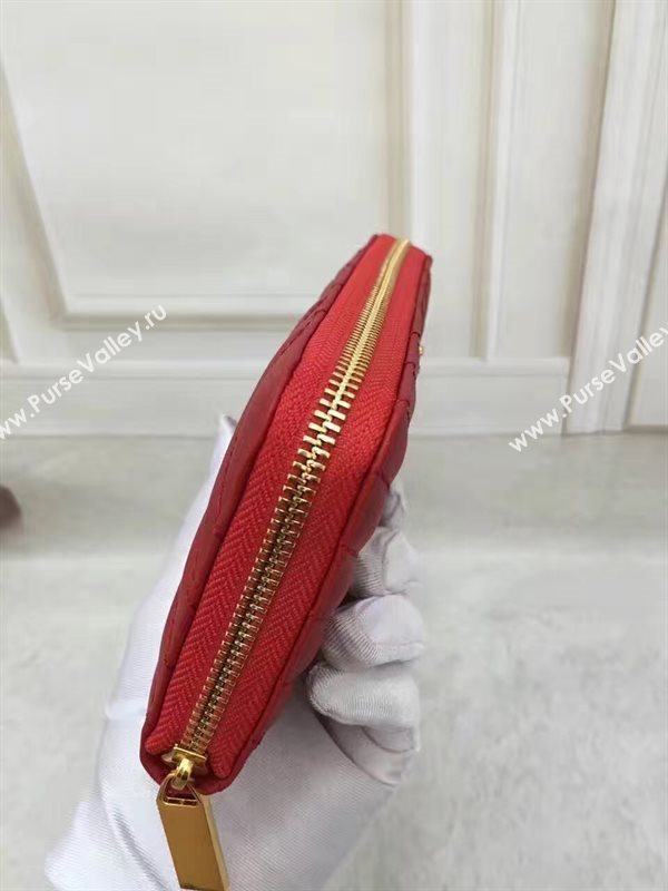 YSL zipper wallet red bag 4851