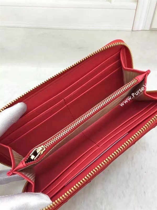 YSL zipper wallet red bag 4851