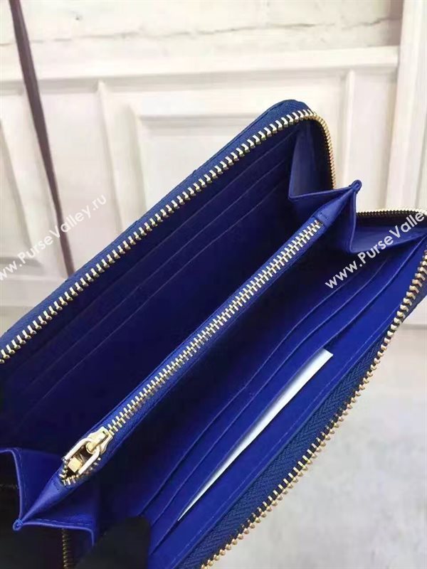 YSL blue wallet zipper bag 4855