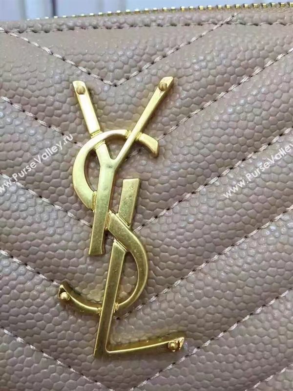 YSL grain wallet gray bag 4856