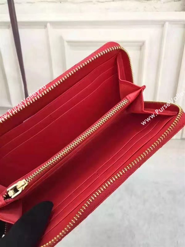 YSL zipper wallet red bag 4857