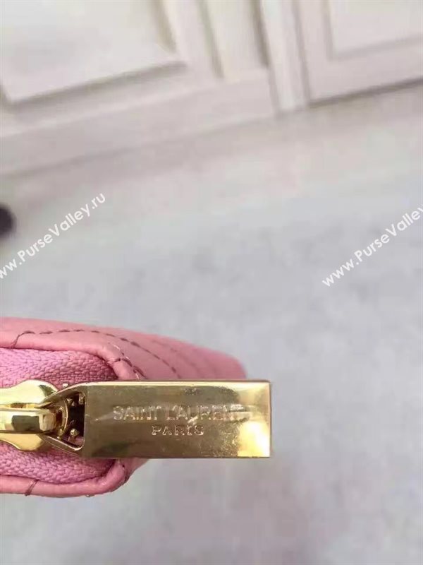 YSL zipper wallet pink bag 4858