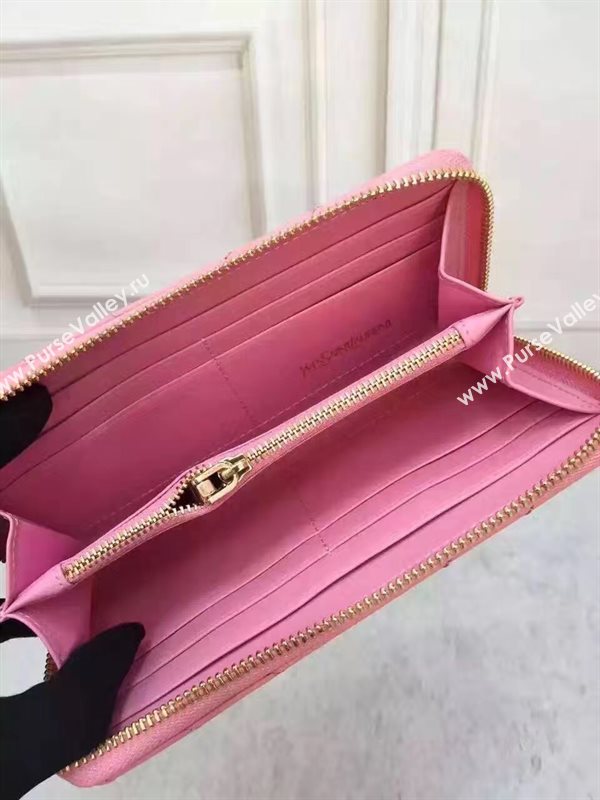 YSL zipper wallet pink bag 4858