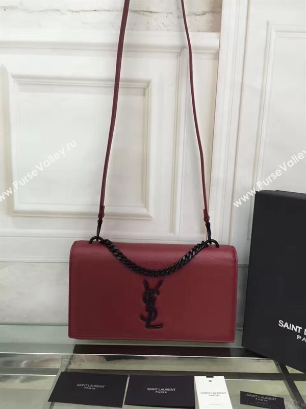 YSL wine Messenger shoulder bag 4860