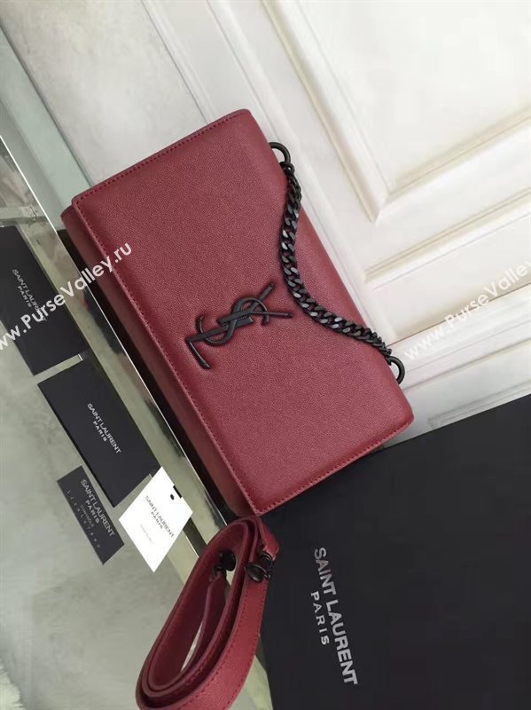 YSL wine Messenger shoulder bag 4860