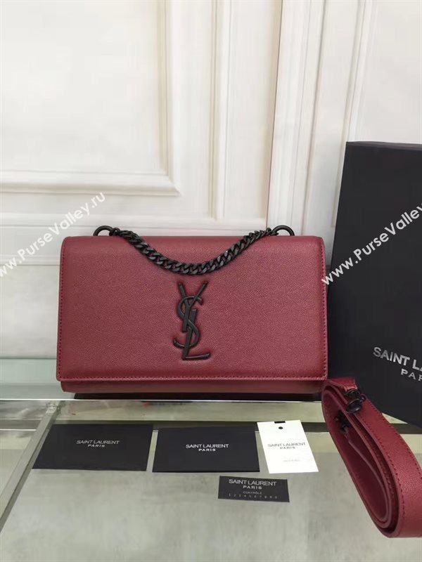 YSL wine Messenger shoulder bag 4860