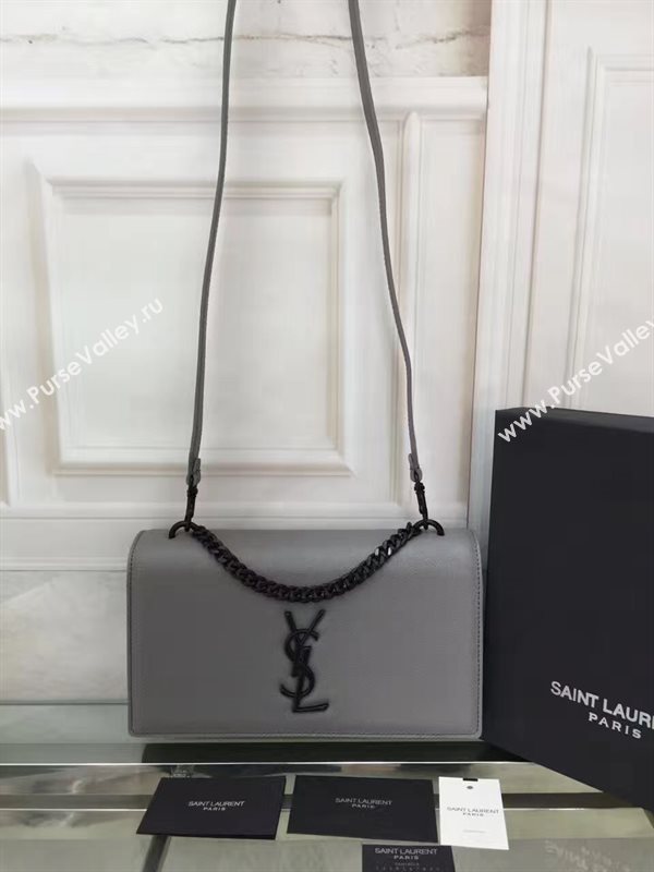 YSL gray Messenger shoulder bag 4862