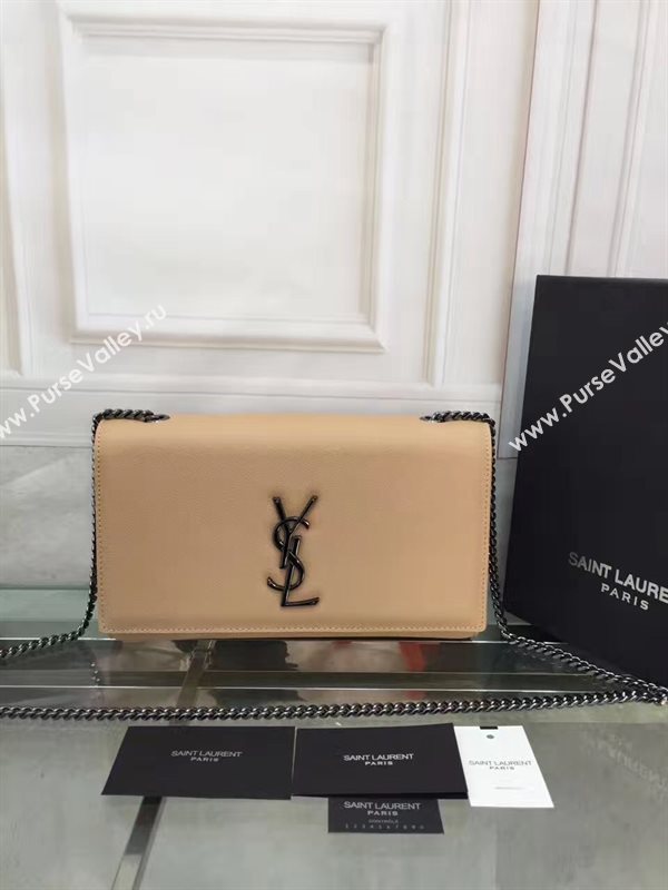 YSL caviar tan clutch shoulder bag 4863
