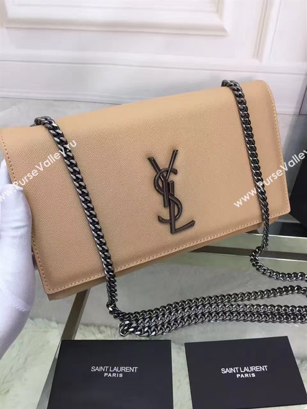 YSL caviar tan clutch shoulder bag 4863