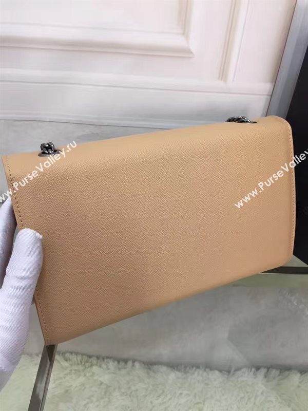 YSL caviar tan clutch shoulder bag 4863