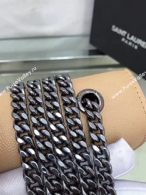 YSL caviar tan clutch shoulder bag 4863