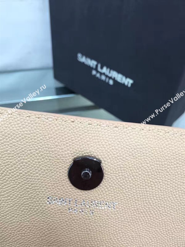YSL caviar tan clutch shoulder bag 4863