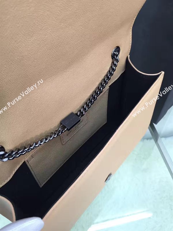 YSL caviar tan clutch shoulder bag 4863