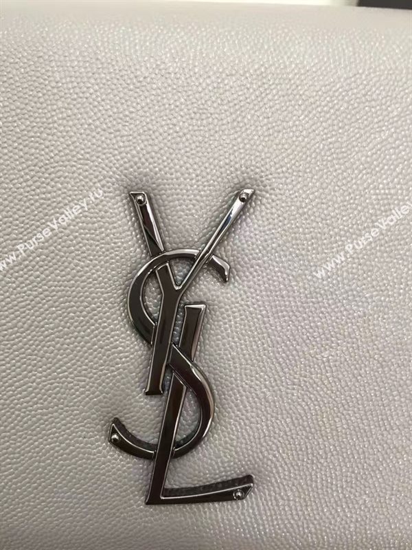 YSL caviar shoulder gray clutch bag 4864