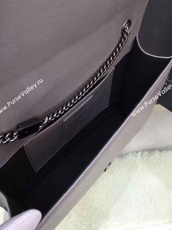 YSL caviar shoulder gray clutch bag 4864