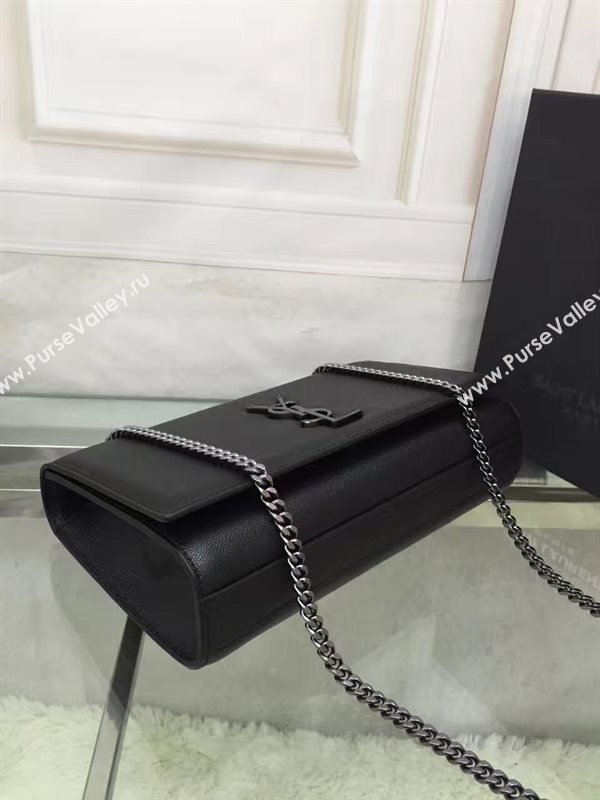 YSL caviar black clutch shoulder bag 4865