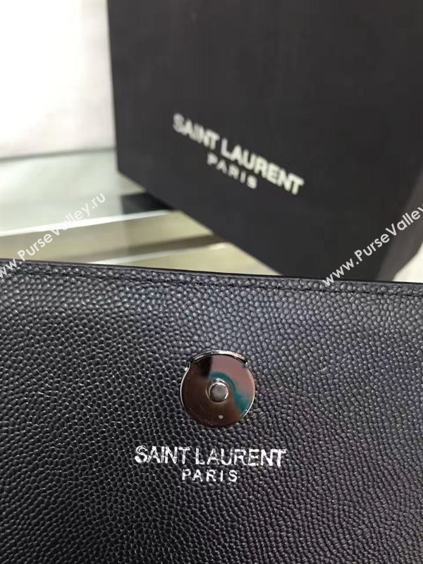 YSL caviar black clutch shoulder bag 4865