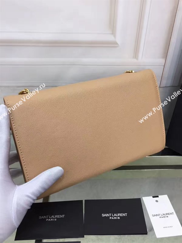 YSL caviar shoulder tan clutch bag 4866