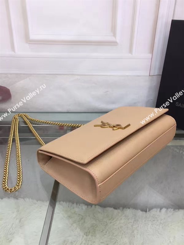 YSL caviar shoulder tan clutch bag 4866