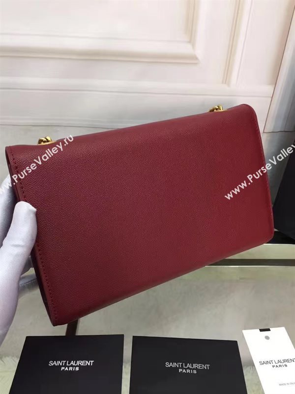 YSL wine caviar clutch shoulder bag 4868