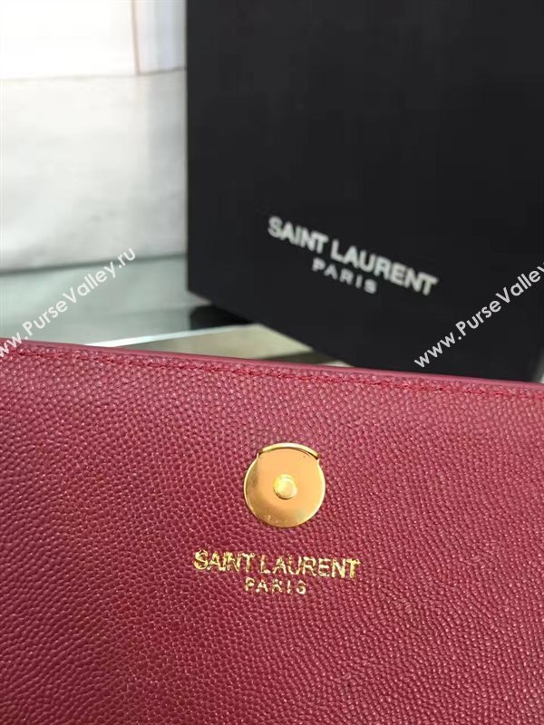 YSL wine caviar clutch shoulder bag 4868