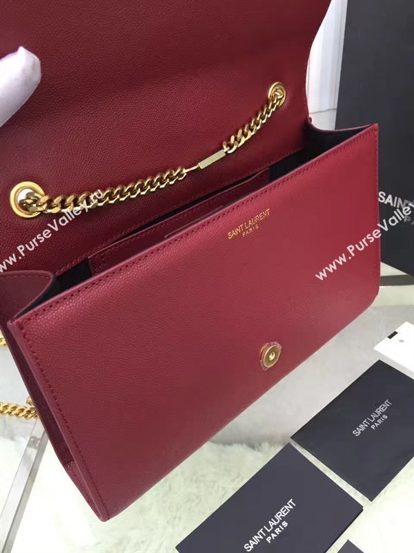 YSL wine caviar clutch shoulder bag 4868