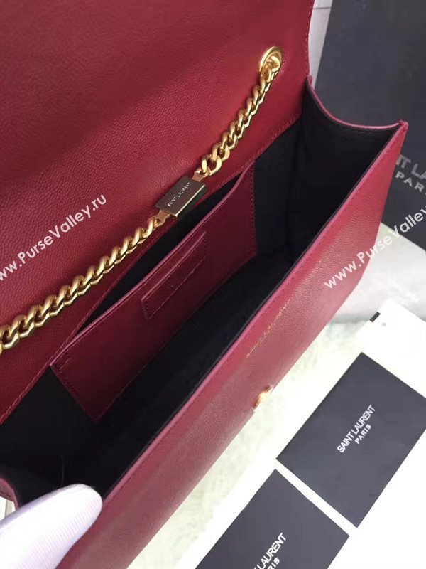 YSL wine caviar clutch shoulder bag 4868