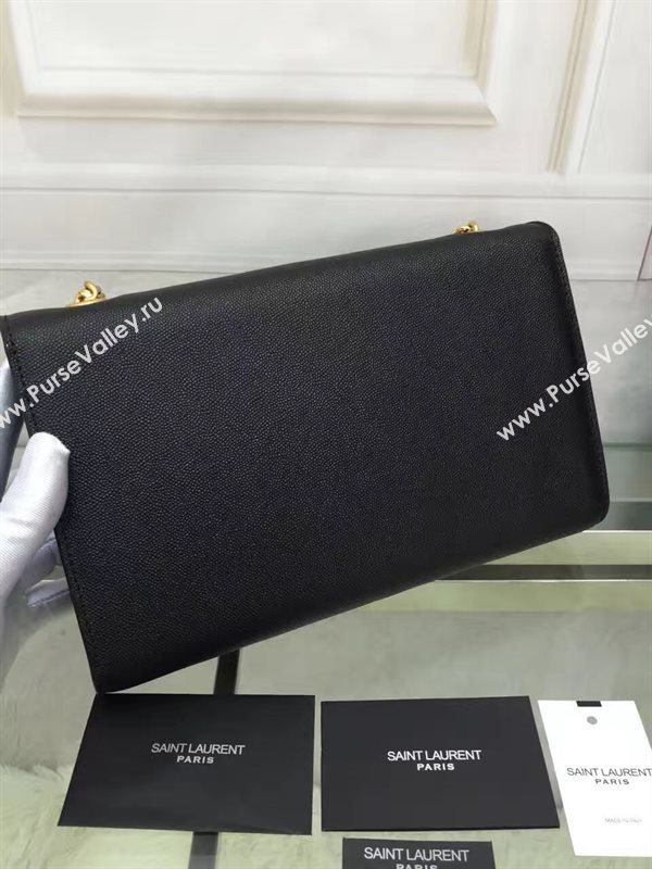 YSL caviar shoulder clutch black bag 4870