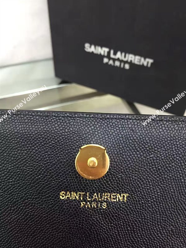 YSL caviar shoulder clutch black bag 4870