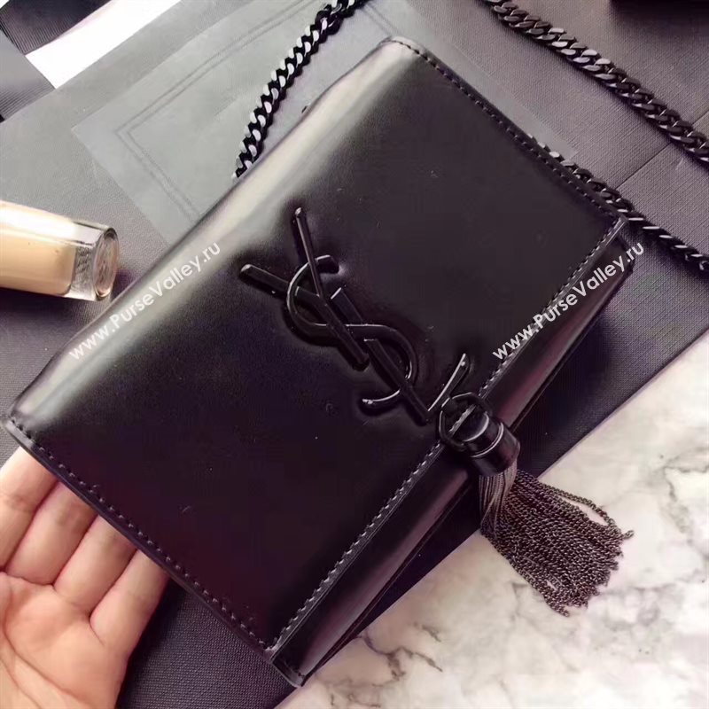 YSL mini Tassel chain black clutch bag 4871