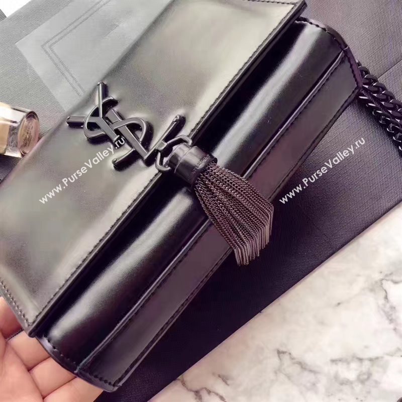 YSL mini Tassel chain black clutch bag 4871