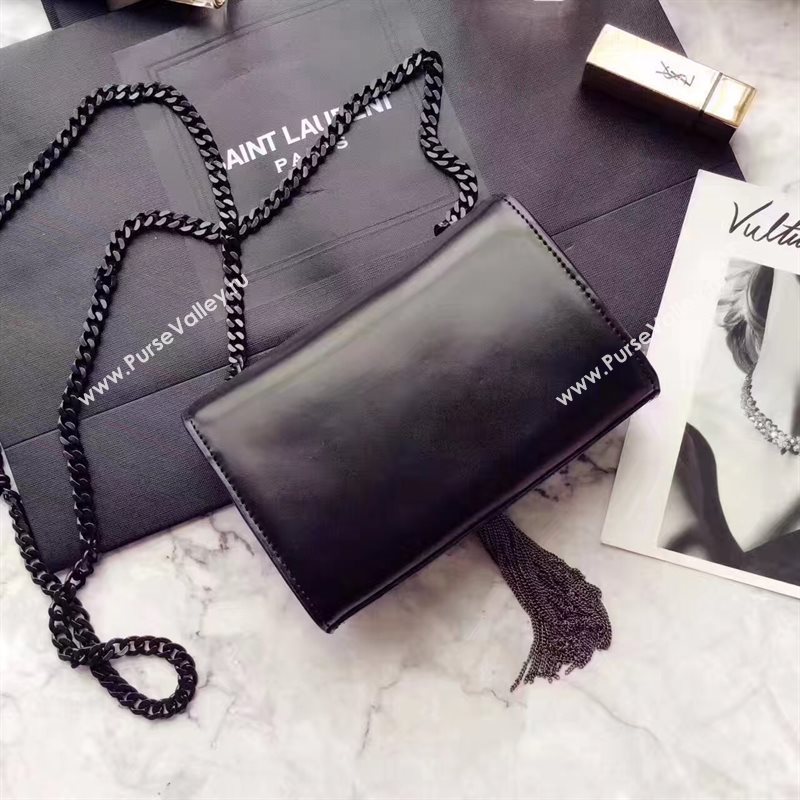 YSL mini Tassel chain black clutch bag 4871