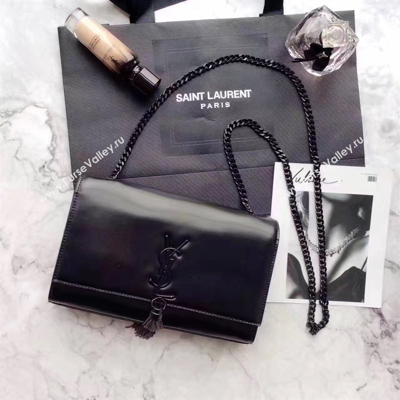 YSL mini Tassel chain black clutch bag 4871