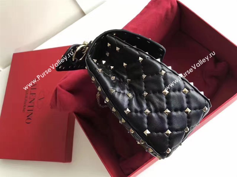 Valentino rockstud tote shoulder black 24cm bag 4876