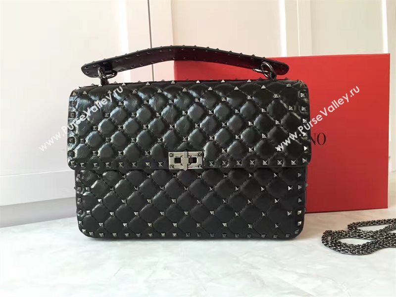 Valentino large rockstud tote black shoulder bag 4879