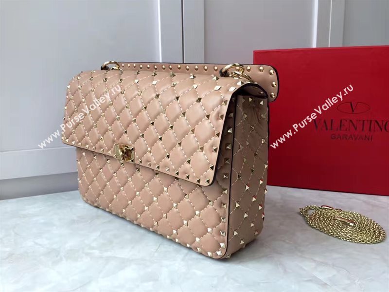 Valentino large rockstud tote tan shoulder bag 4880