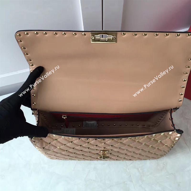 Valentino large rockstud tote tan shoulder bag 4880