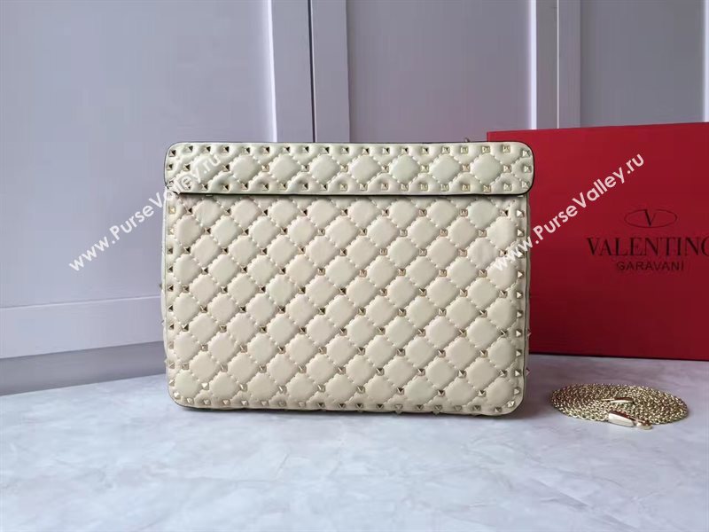 Valentino cream large rockstud shoulder tote bag 4882