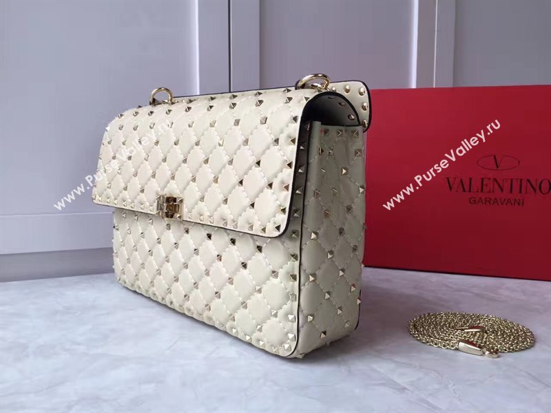 Valentino cream large rockstud shoulder tote bag 4882