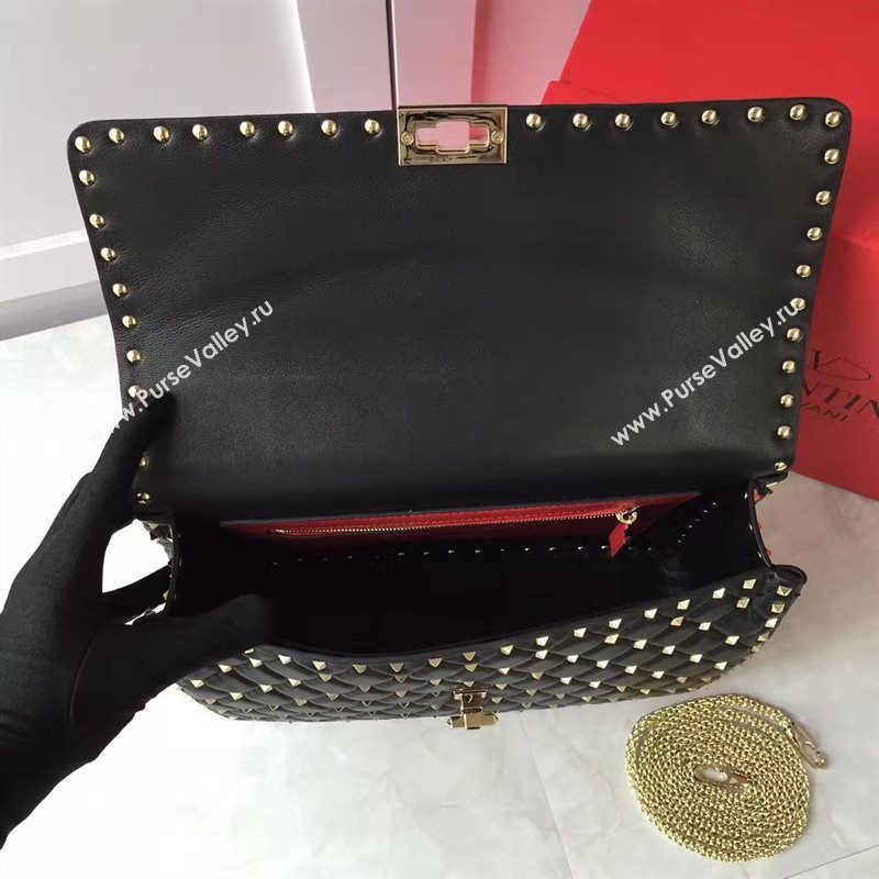 Valentino large rockstud tote black shoulder bag 4883