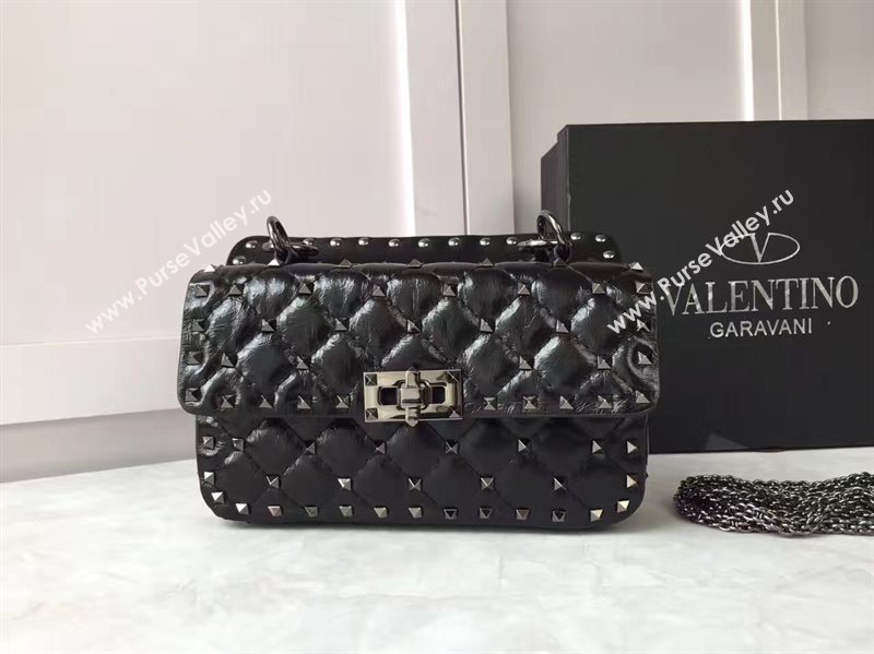 Valentino small rockstud black handbag bag 4885