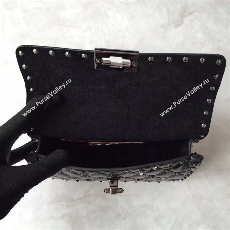 Valentino small rockstud black handbag bag 4885