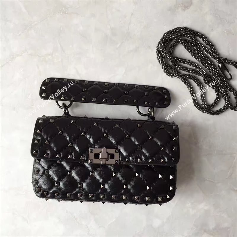 Valentino small rockstud black handbag bag 4885